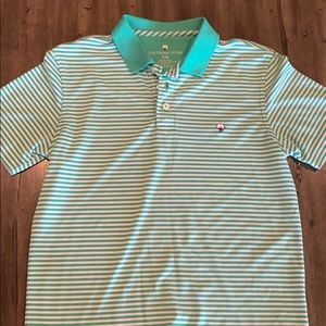 Southern Shirt striped Peabody performance polo